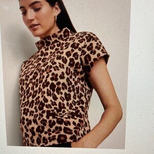 Ann Taylor Mock Neck Horsebit Top